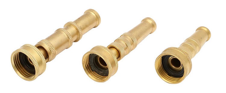 Ορείχαλκος Adjustable Twist Hose Spray Nozzle Set